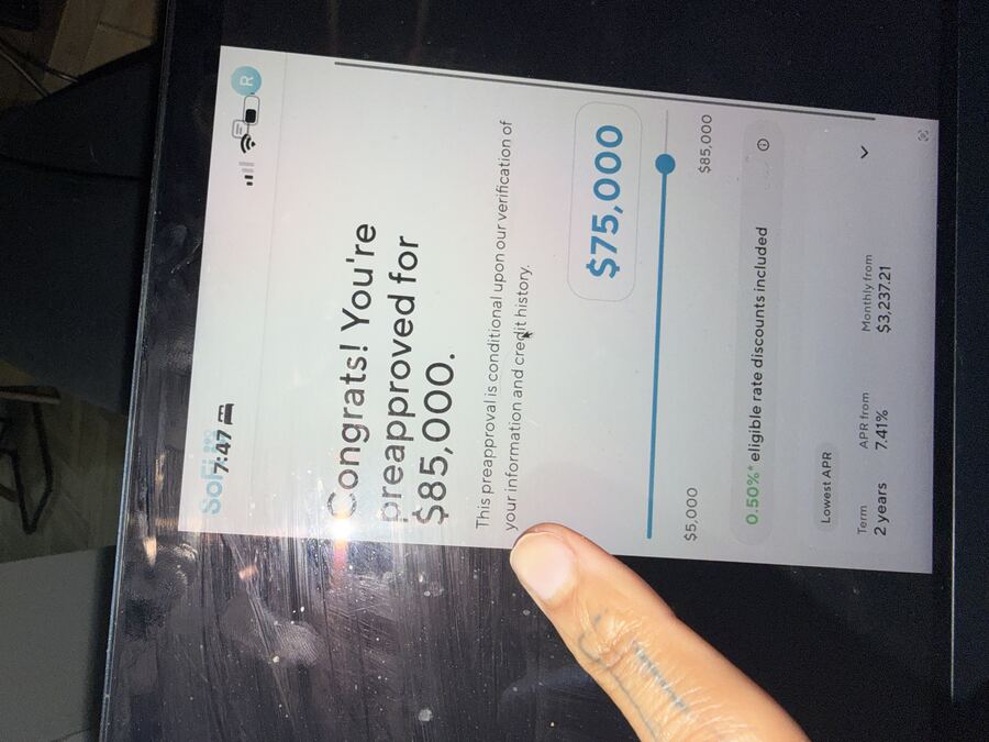 $85,000 SoFi Pre-Approval — Client Result