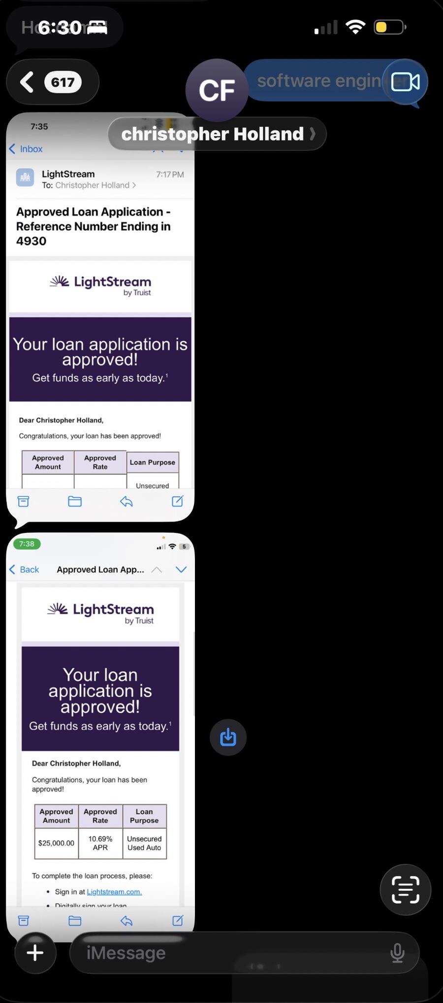 $25,000 LightStream Approved — Christopher H.